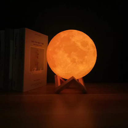 Lunar Moon Lamp - 16 Colours LED Night Light