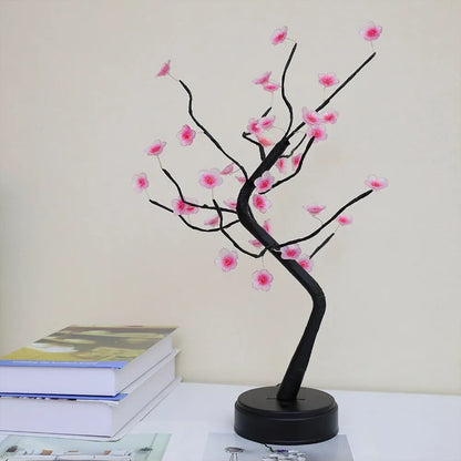 Cherry Blossom Bonsai Tree Lamp