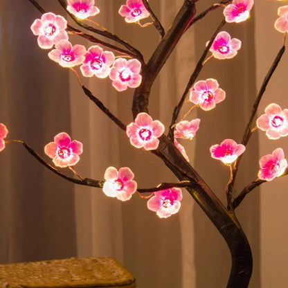 Cherry Blossom Bonsai Tree Lamp