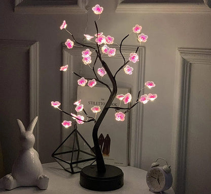 Cherry Blossom Bonsai Tree Lamp