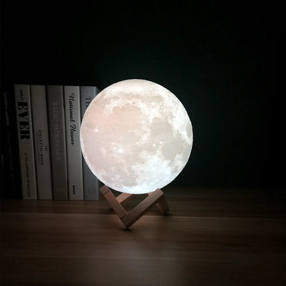 Lunar Moon Lamp - 16 Colours LED Night Light