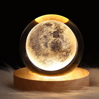 3D Milky Way Galaxy Crystal Ball Night Light