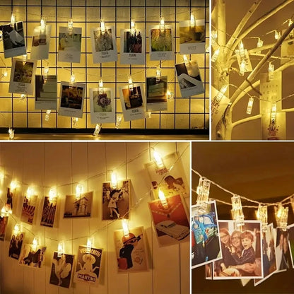 LED String Lights with Photo Clips