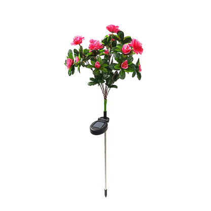 Azalea Flowers Solar-Powered LED Decorative Garden Light