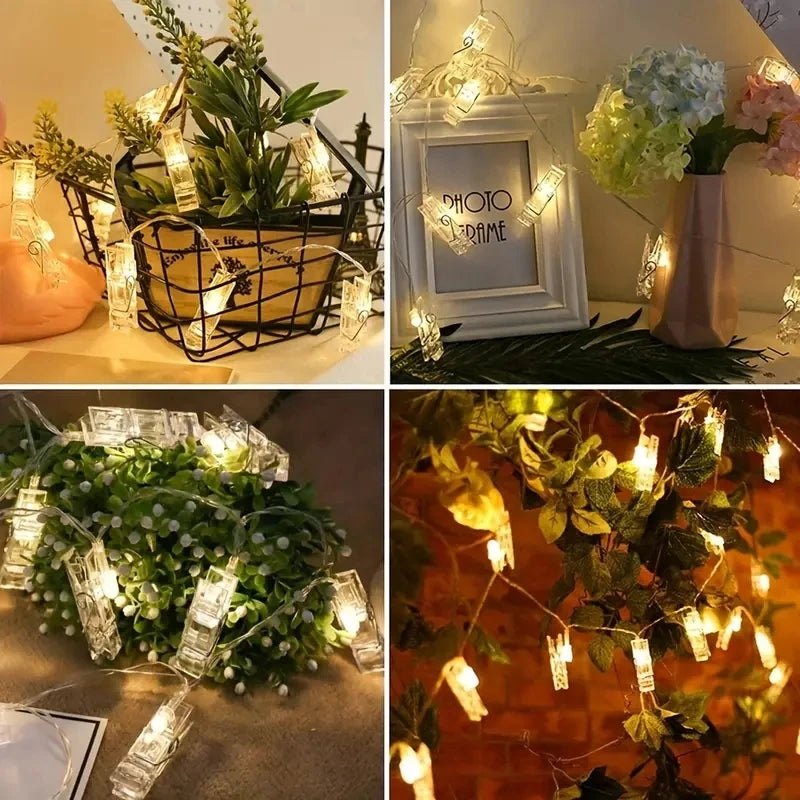 LED String Lights with Photo Clips