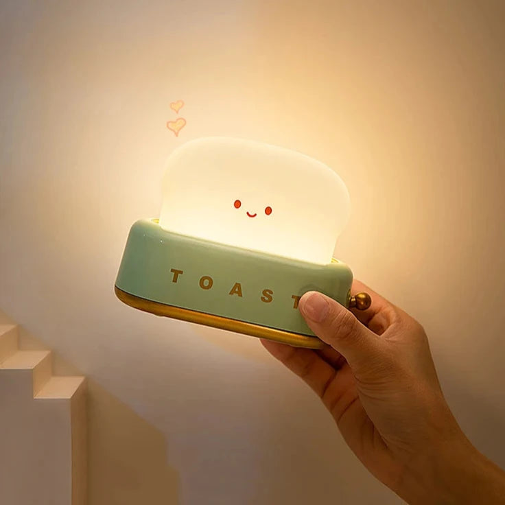 Cute Bread Toast LED Night Light