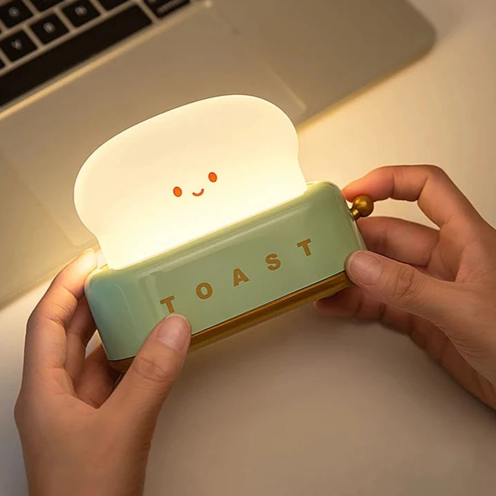 Cute Bread Toast LED Night Light