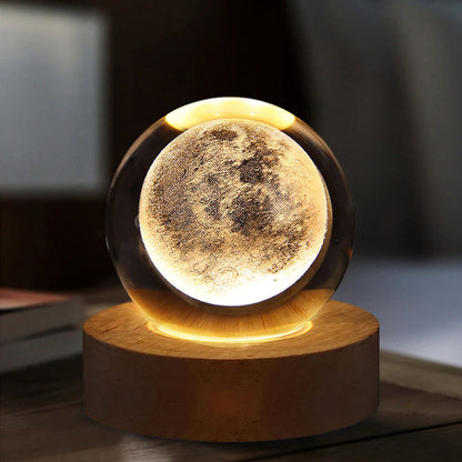 3D Milky Way Galaxy Crystal Ball Night Light